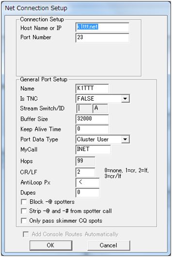 Net Connection Setup